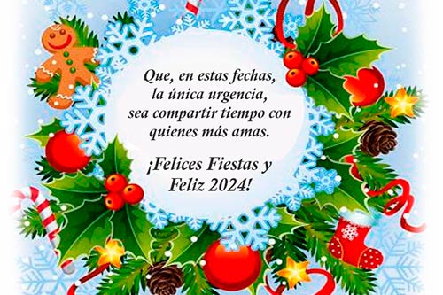 Felices Fiestas y Feliz 2024