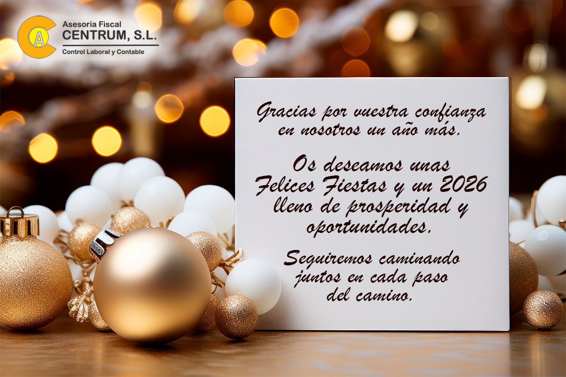 Felices Fiestas y gracias por acompañarnos un año más
